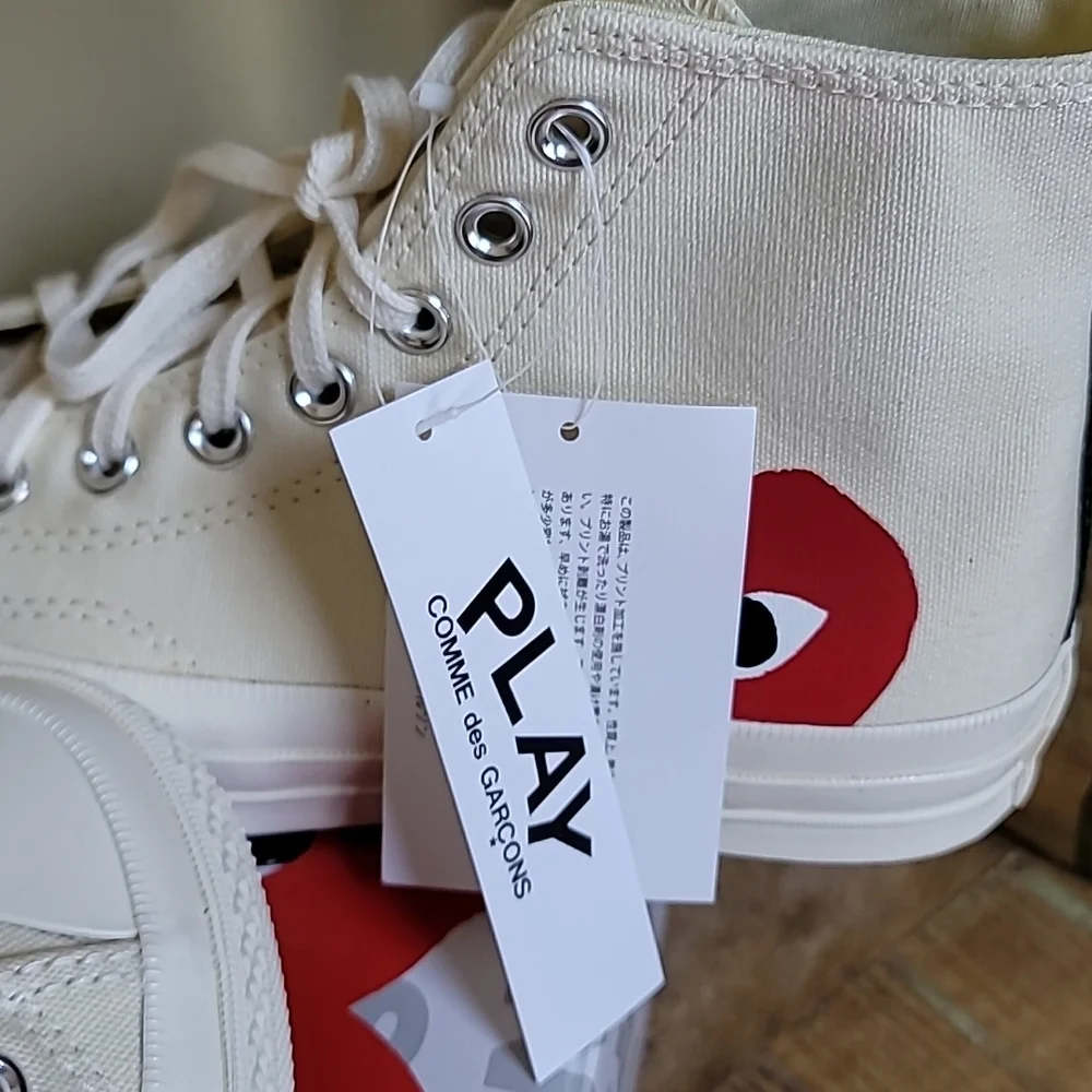 NWT Converse x Comme des Garcons Play Chuck Taylor 70 - SZ W9/M7 - Picture 5 of 8